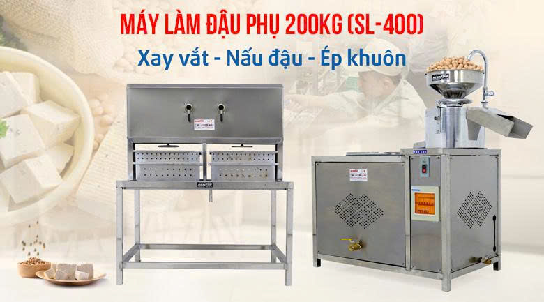 Hình ảnh máy làm đậu phụ 200kg SL-400 Hình ảnh máy làm đậu phụ 200kg SL-400