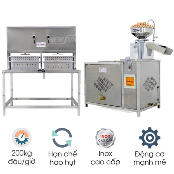 Máy làm đậu phụ liên hoàn 200kg