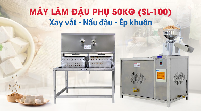 Máy làm đậu phụ liên hoàn 50kg (SL-100)