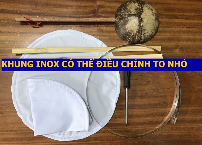 Dụng cụ tráng bánh cuốn 3 món
