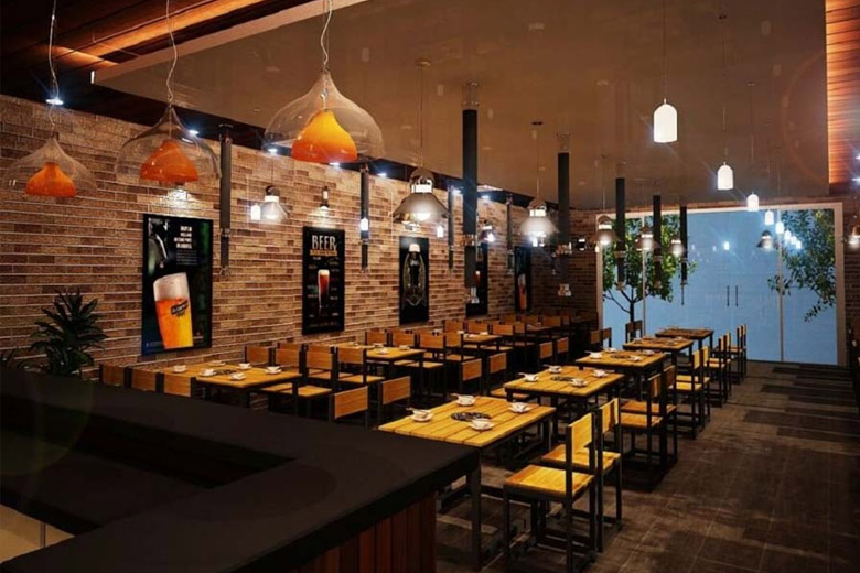 Trang trí không gian quán lẩu nướng