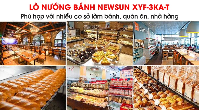 Ứng dụng của lò nướng bánh 3 tầng 6 khay XYF-3KA-T Ứng dụng của lò nướng bánh 3 tầng 6 khay XYF-3KA-T