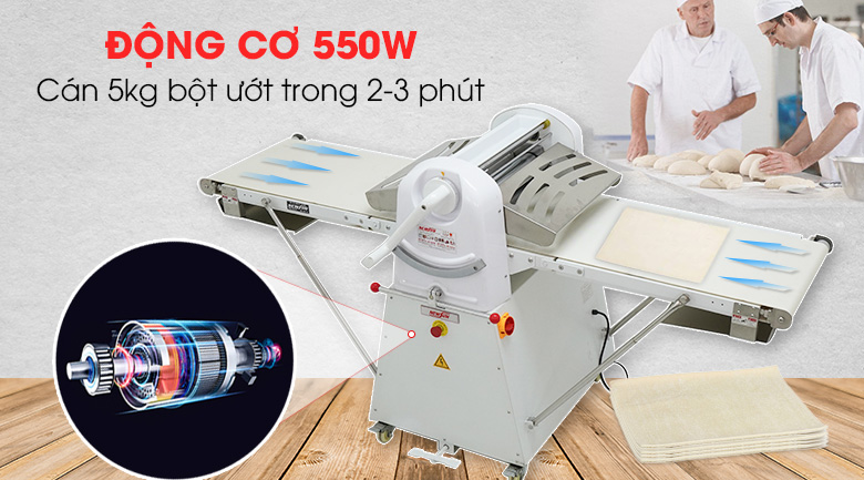 Cán bột mềm mịn, nhanh chóng