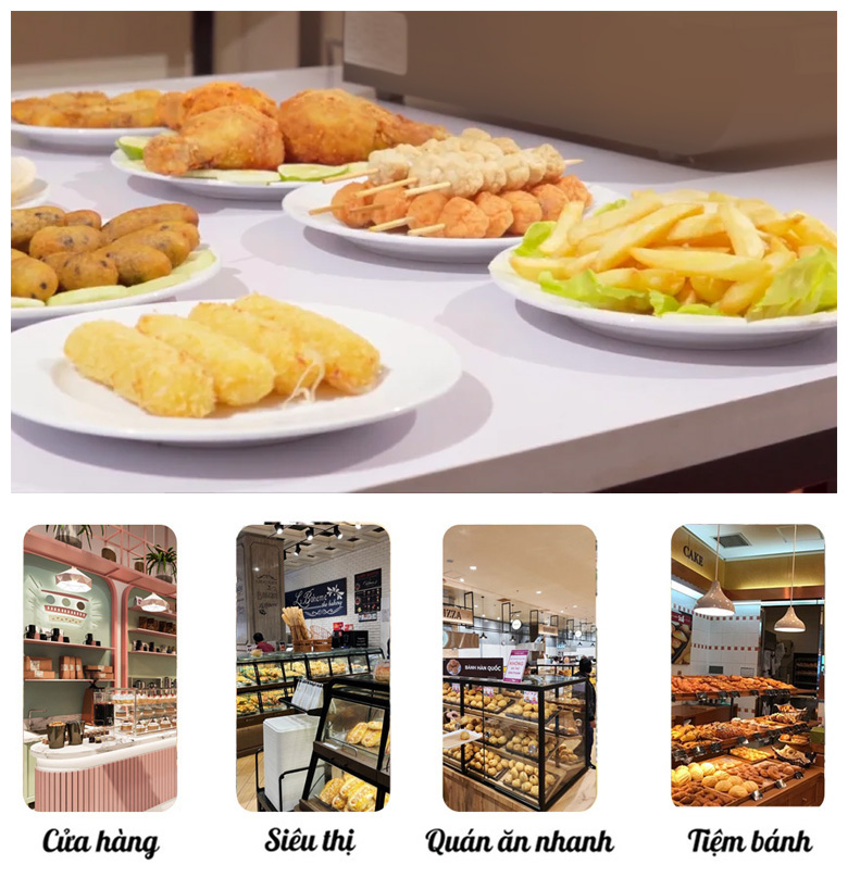 Ứng dụng của tủ giữ nóng thực phẩm