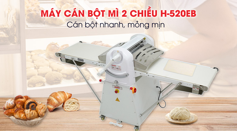 Máy cán bột mì 2 chiều H-520EB
