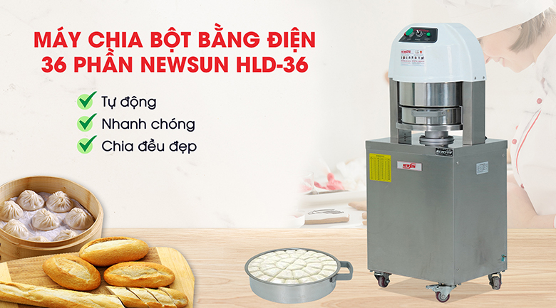 Máy chia bột NEWSUN HLD-36 (36 phần bằng nhau) Máy chia bột NEWSUN HLD-36 (36 phần bằng nhau)