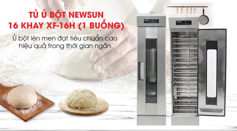 Tủ ủ bột 16 khay XF-16H (1 buồng)