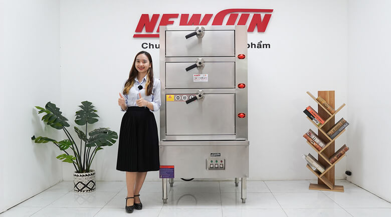 Tủ hấp hải sản 3 tầng dùng điện trong ứng dụng thực tế