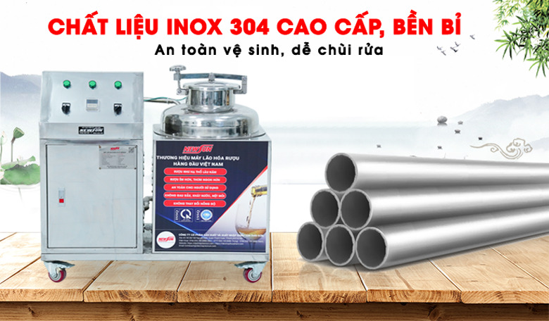 Chất liệu inox 304 cao cấp,bền bỉ