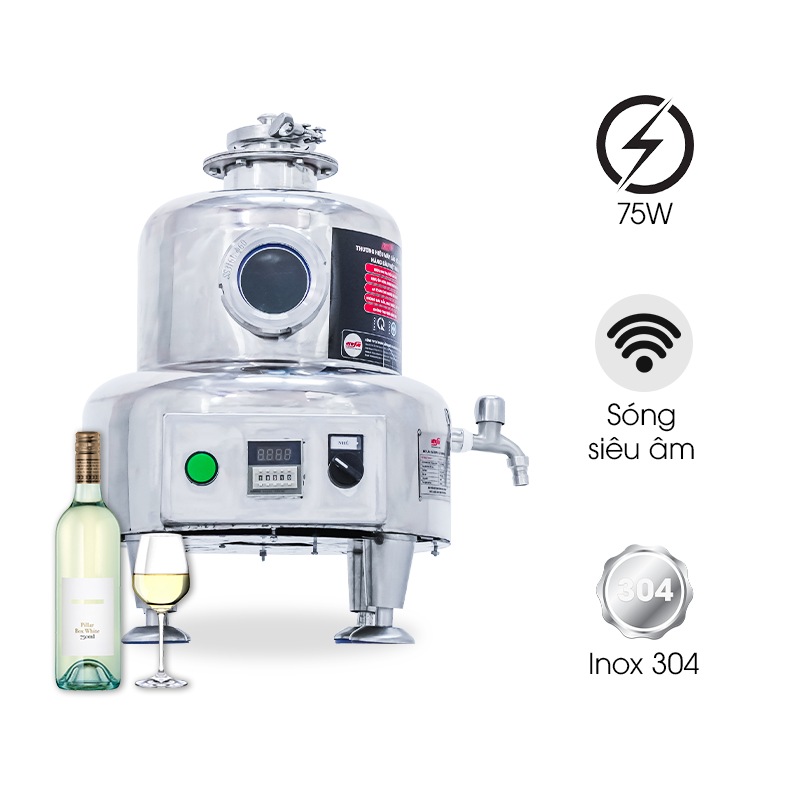 Máy lão hoá rượu mini 5 lít