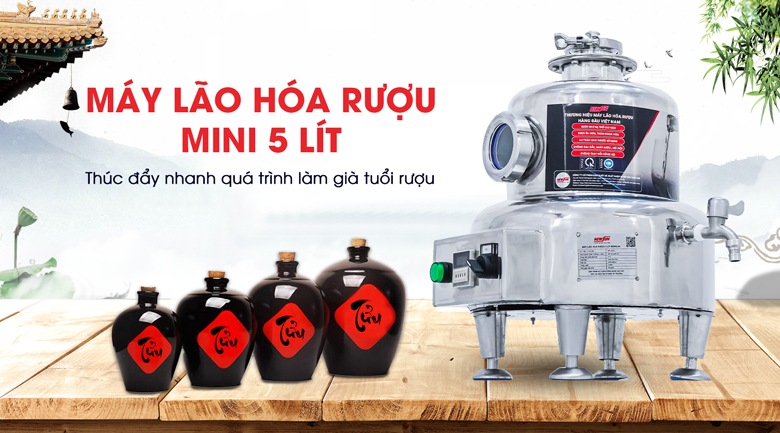 Máy lão hoá rượu mini 5 lít NEWSUN chính hãng, giá tốt