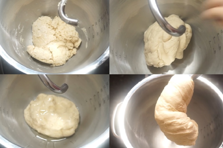 Làm bánh bao bằng bột mì số 11: Nhồi trộn bột mì
