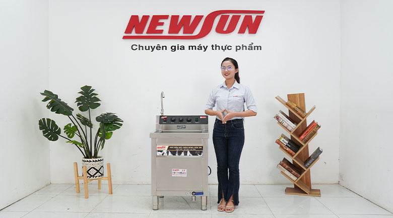 Thực tế máy rửa bát chén siêu âm chậu đơn WDJ-600SS NEWSUN Thực tế máy rửa bát chén siêu âm chậu đơn WDJ-600SS NEWSUN