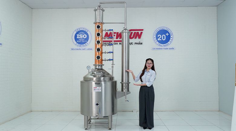 Lưu ý khi sử dụng tháp chưng cất rượu 150kg/mẻ Lưu ý khi sử dụng tháp chưng cất rượu 150kg/mẻ