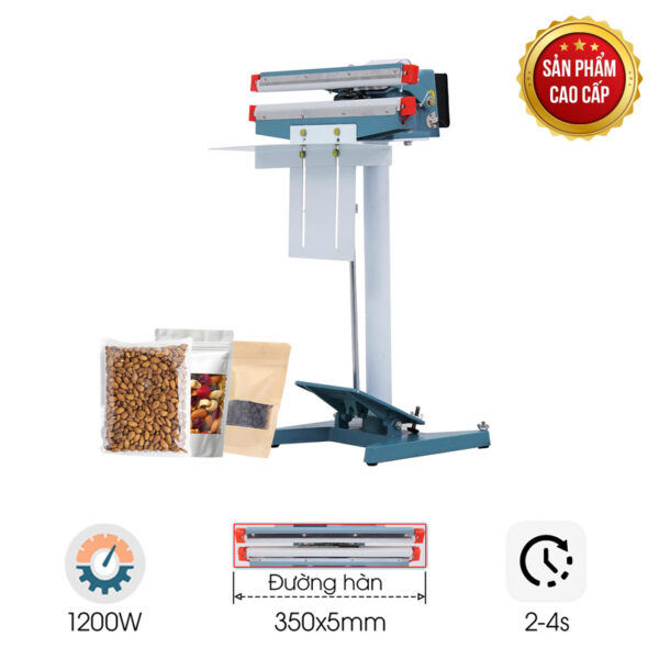 Máy hàn miệng túi dập chân Kunba PFS-350JT