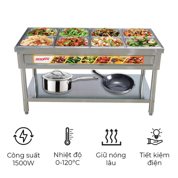 Bàn hâm nóng thức ăn có chân CC