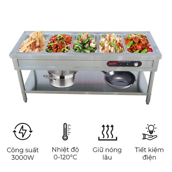Bàn hâm nóng thức ăn có chân CD