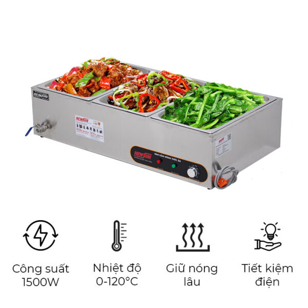 Bàn hâm nóng thức ăn mẫu D
