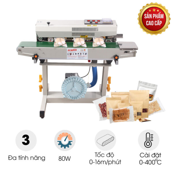 Máy hàn miệng túi đa năng Kunba FRQM-980C (thổi khí và in date)