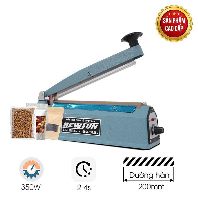 Máy hàn miệng túi mini dập tay Kunba PFS200