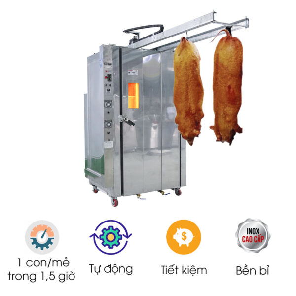 Lò quay heo nguyên con dùng gas NS-KZL1.0