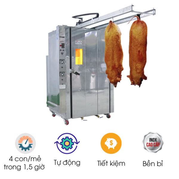 Lò quay heo nguyên con dùng gas NS-KZL4.0