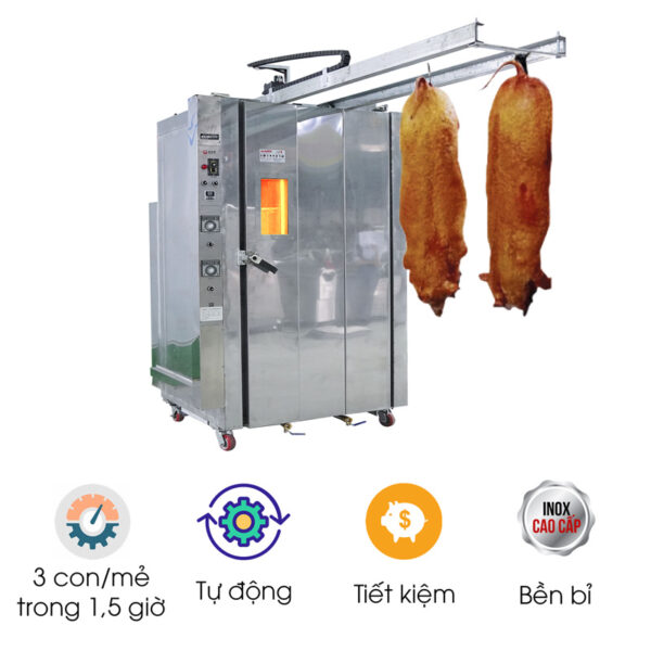 Lò quay heo nguyên con dùng gas NS-KZL3.0