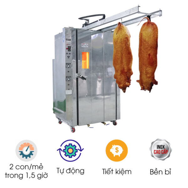 Lò quay heo nguyên con dùng gas NS-KZL2.0
