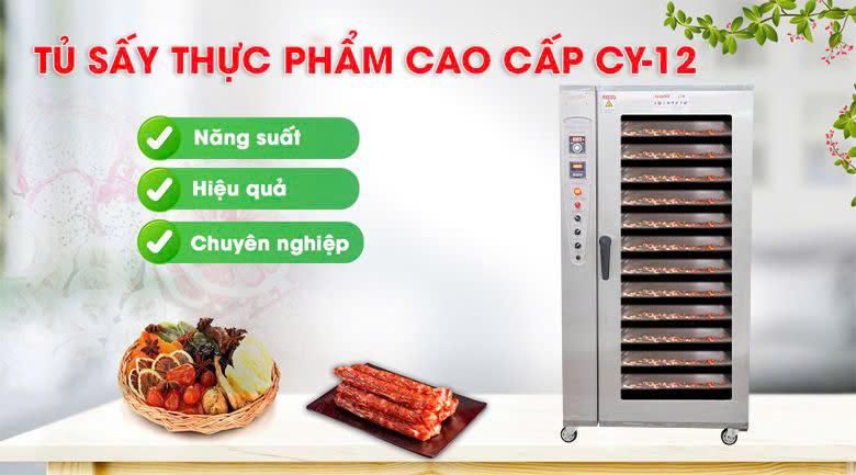 Tủ sấy thực phẩm cao cấp CY-12 Tủ sấy thực phẩm cao cấp CY-12