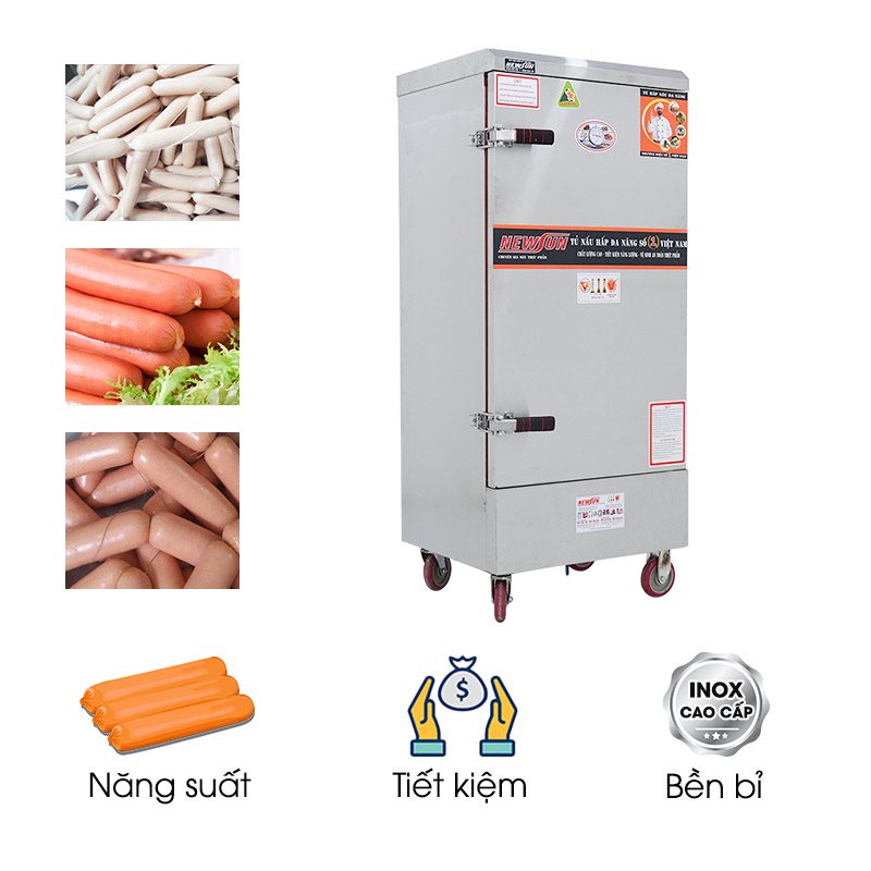 Tủ hấp xúc xích