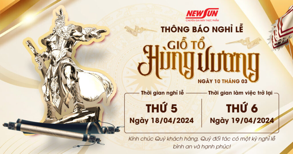 Thông báo nghỉ lễ Giỗ tổ Hùng Vương