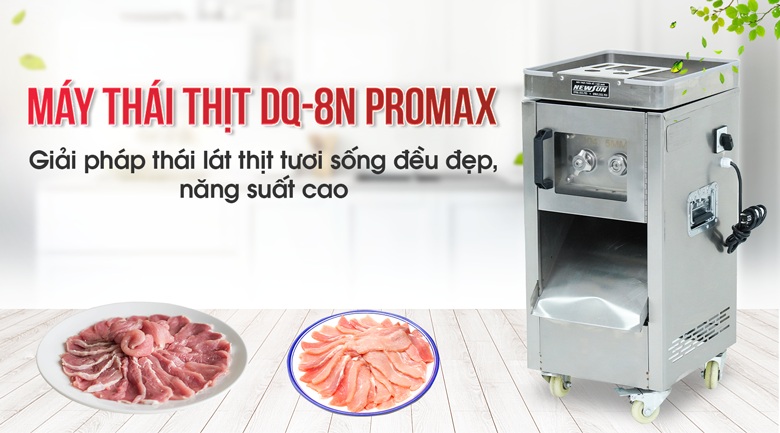 Máy thái thịt tươi sống DQ8N Promax phiên bản nâng cấp vượt trội Máy thái thịt tươi sống DQ8N Promax phiên bản nâng cấp vượt trội