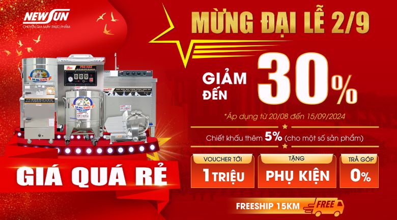 Tưng bừng khuyến mại chào mừng đại lễ 2/9