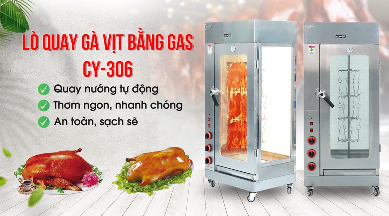 Lò quay gà vịt bằng gas CY-306
