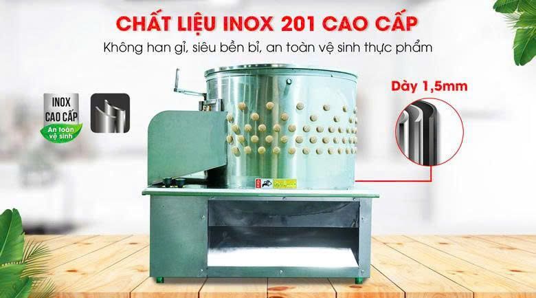 Chất liệu inox 201 cao cấp bền bỉ, an toàn vệ sinh Chất liệu inox 201 cao cấp bền bỉ, an toàn vệ sinh