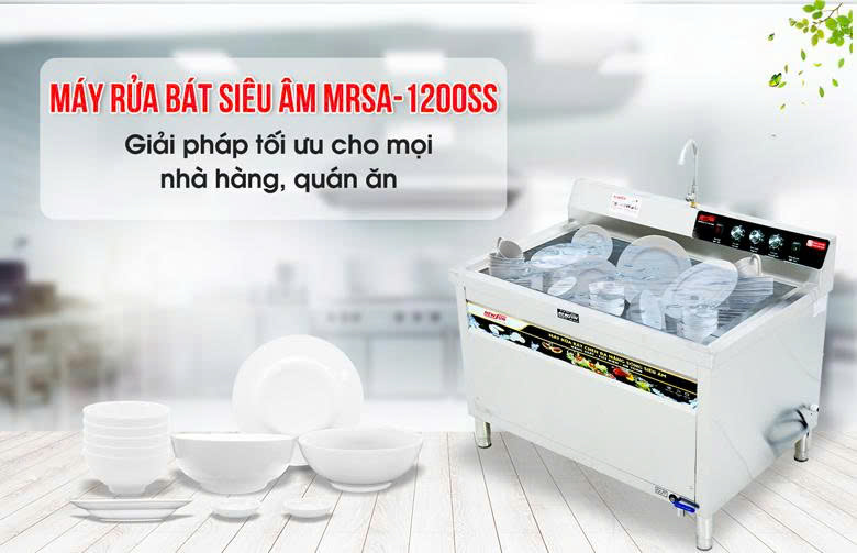 Máy rửa bát siêu âm MRSA-1200SS NEWSUN - Giải pháp tối ưu cho mọi nhà hàng, quán ăn