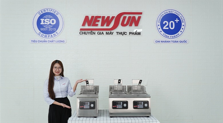 Các mẫu bếp chiên nhúng nâng hạ giỏ chiên tự động của NEWSUN Các mẫu bếp chiên nhúng nâng hạ giỏ chiên tự động của NEWSUN