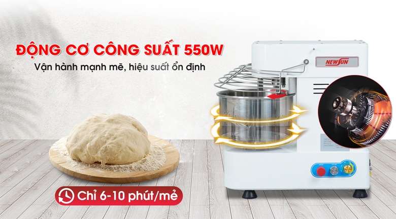 Động cơ 550W vận hành mạnh mẽ và ổn định Động cơ 550W vận hành mạnh mẽ và ổn định