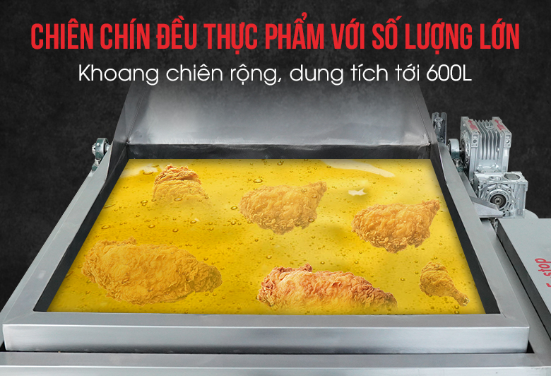 Dung tích khoang chiên rộng rãi Dung tích khoang chiên rộng rãi