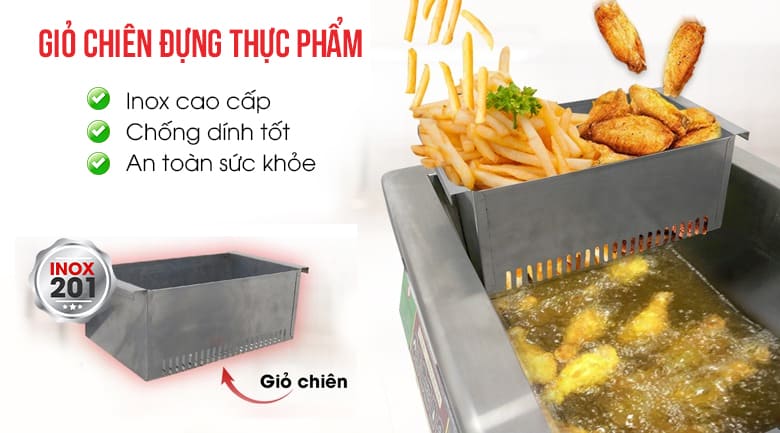 Giỏ chiên đi kèm