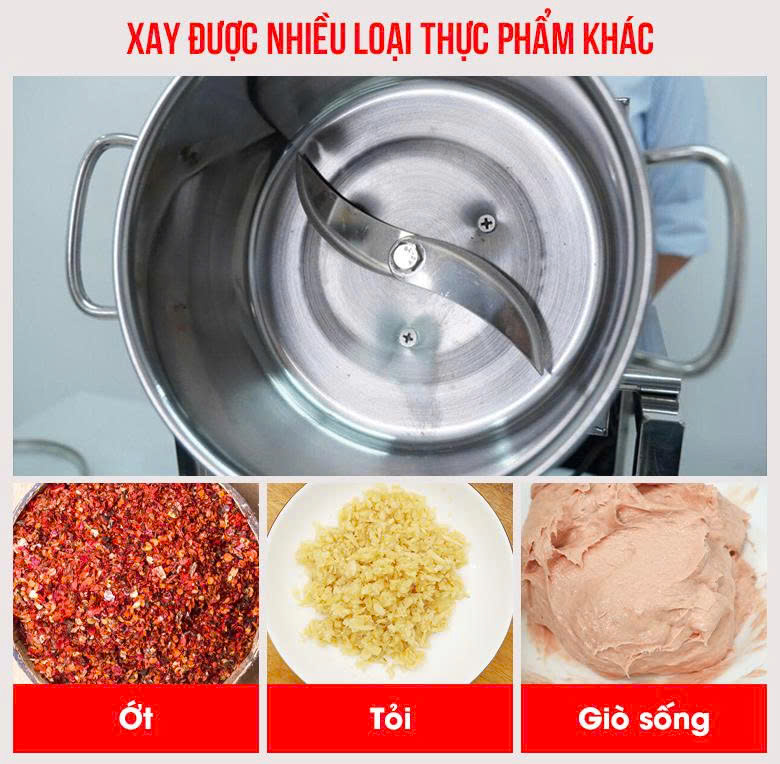 Xay nhuyễn nhiều loại thực phẩm