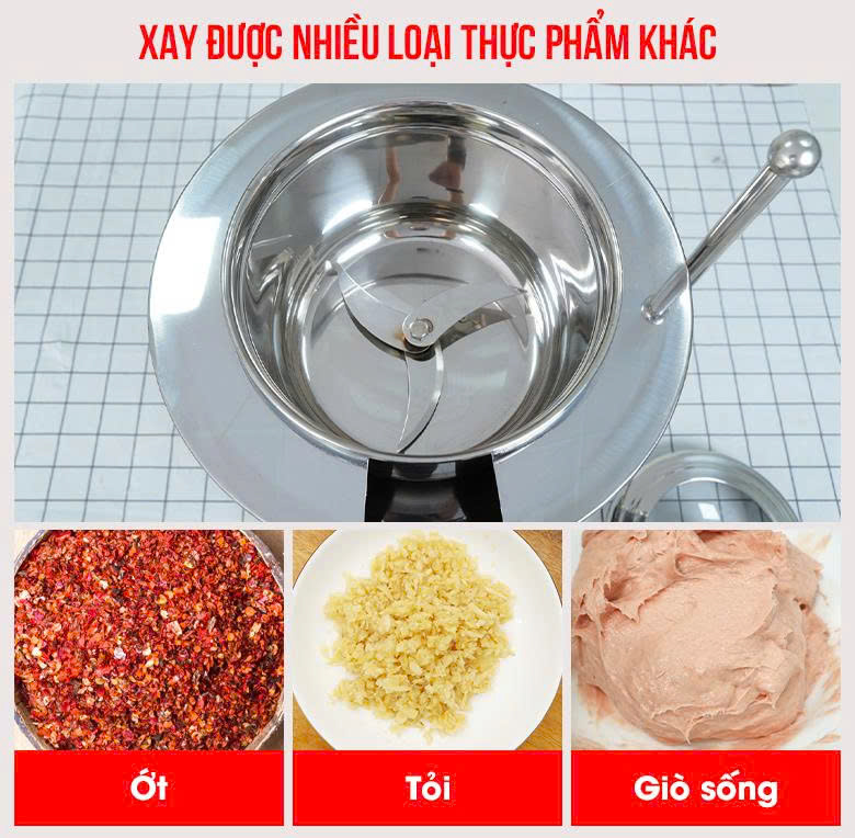 Lưỡi dao sắc bén xay được nhiều loại thực phẩm khác