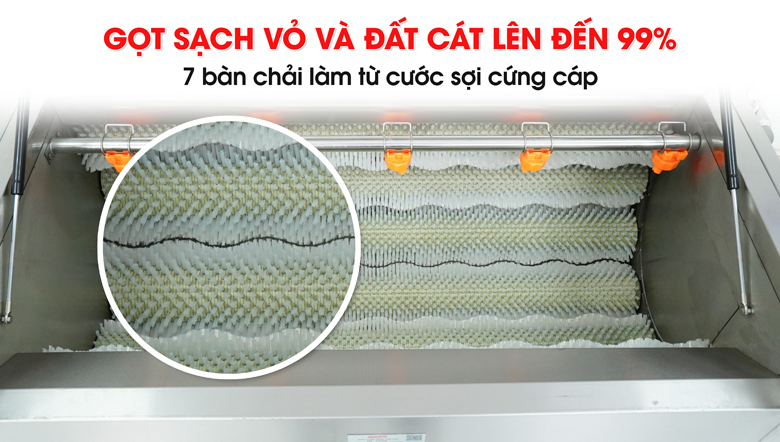 Lô 7 bàn chải làm từ sợi cước cứng chắc Lô 7 bàn chải làm từ sợi cước cứng chắc