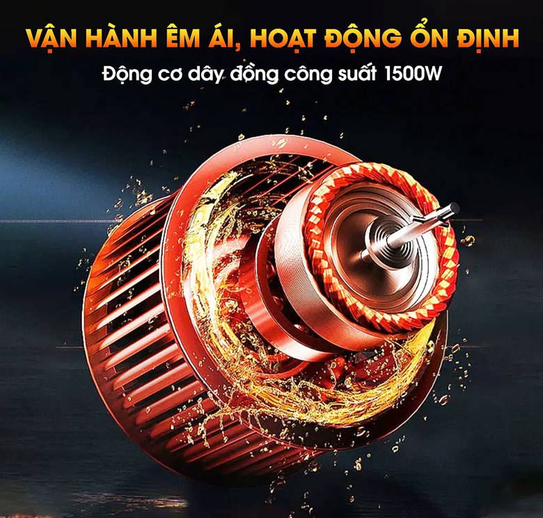 Động cơ dây đồng cao cấp hoạt động êm ái Động cơ dây đồng cao cấp hoạt động êm ái