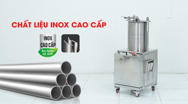 Chất liệu inox bền chắc, an toàn, sạch đẹp Chất liệu inox bền chắc, an toàn, sạch đẹp