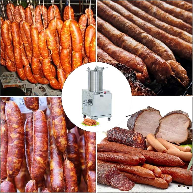 Máy đùn xúc xích thủy lực SE180 làm ra những mẻ xúc xích thơm ngon Máy đùn xúc xích thủy lực SE180 làm ra những mẻ xúc xích thơm ngon