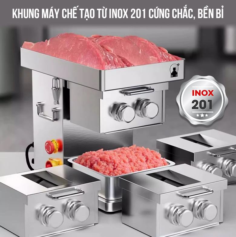 Chất liệu inox 201 bền bỉ, sáng bóng Chất liệu inox 201 bền bỉ, sáng bóng