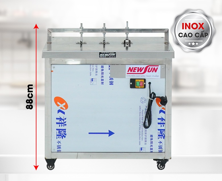 Chiều cao vừa tầm, chất liệu chế tạo hoàn toàn từ inox cao cấp Chiều cao vừa tầm, chất liệu chế tạo hoàn toàn từ inox cao cấp