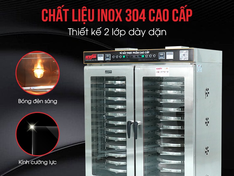 Thành tủ 2 lớp chất liệu inox 304 cao cấp Thành tủ 2 lớp chất liệu inox 304 cao cấp