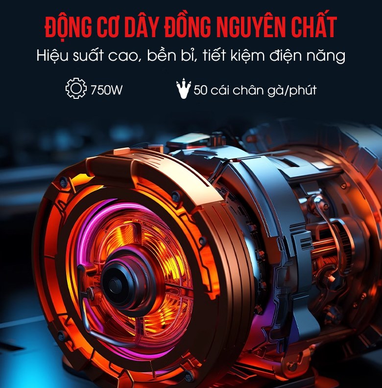 Động cơ dây đồng hiệu suất cao, vận hành mạnh mẽ, bền bỉ Động cơ dây đồng hiệu suất cao, vận hành mạnh mẽ, bền bỉ